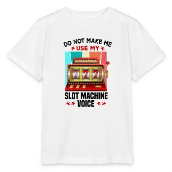 Kasino Glücksspiel Spielautomat Kartenspiel - Stanley/Stella Kinder T-Shirt MINI CREATOR  - Weiß - Vorne - Maike (125cm)