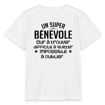 Un Super Bénévole - T-shirt bio MINI CREATOR Stanley/Stella Enfant - blanc - Devant - Maike (125cm)