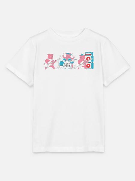 Rawk Pigs Drum Band - Stanley/Stella Kinder T-Shirt MINI CREATOR - Weiß