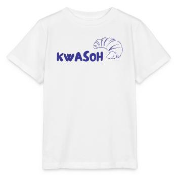KWASOH Croissant Logo Print - Stanley/Stella Kinder T-Shirt MINI CREATOR  - Weiß - Vorne - Maike (125cm)