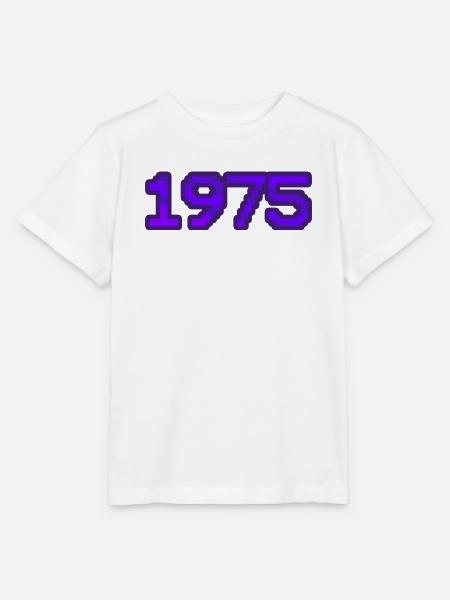 Nerd 1975 - Stanley/Stella Kinder T-Shirt MINI CREATOR - Weiß