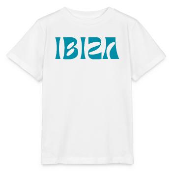 IBIZA Teal Text - Stanley/Stella MINI CREATOR Kids’ T-Shirt - white - Front - Maike (125cm)