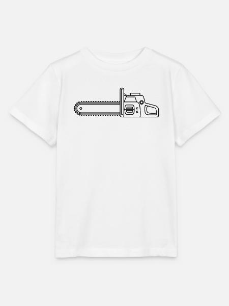 Kettensäge - Stanley/Stella Kinder T-Shirt MINI CREATOR  - Weiß