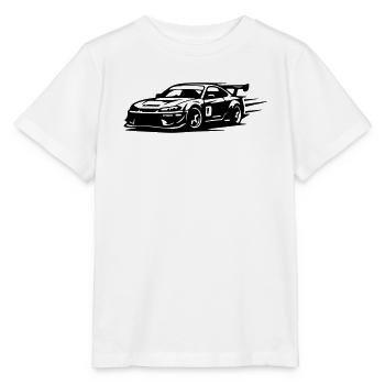 Auto Rennauto - Stanley/Stella Kinder T-Shirt MINI CREATOR  - Weiß - Vorne - Maike (125cm)