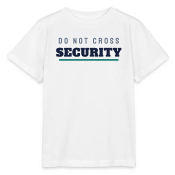 Security College Schriftzug - Türsteher Ordner - Stanley/Stella Kinder T-Shirt MINI CREATOR  - Weiß - Vorne - Maike (125cm)