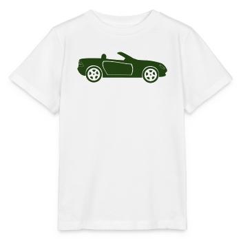Auto Cabrio Silhouette - Stanley/Stella Kinder T-Shirt MINI CREATOR  - Weiß - Vorne - Maike (125cm)