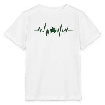 Kleeblatt-Herzschlag - Stanley/Stella Kinder T-Shirt MINI CREATOR  - Weiß - Vorne - Maike (125cm)