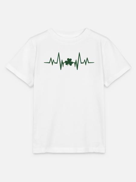 Kleeblatt-Herzschlag - Stanley/Stella Kinder T-Shirt MINI CREATOR  - Weiß