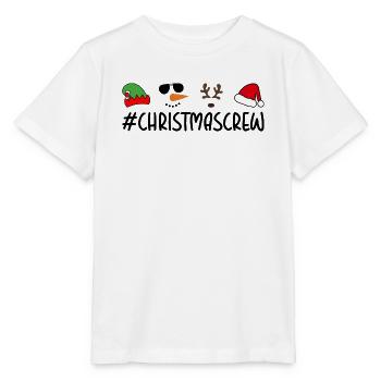 Collage de Noël fantaisiste - T-shirt bio MINI CREATOR Stanley/Stella Enfant - blanc - Devant - Maike (125cm)