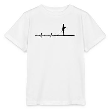 Herzschlag-Paddel - Stanley/Stella Kinder T-Shirt MINI CREATOR  - Weiß - Vorne - Maike (125cm)