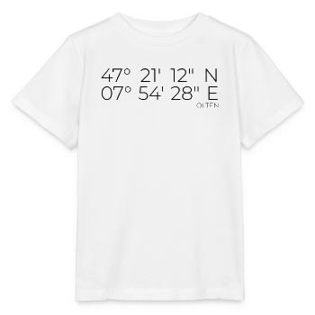 Koordinaten Olten - Stanley/Stella Kinder T-Shirt MINI CREATOR  - Weiß - Vorne - Maike (125cm)