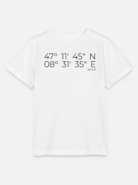 Koordinaten Baar - Stanley/Stella Kinder T-Shirt MINI CREATOR  - Weiß