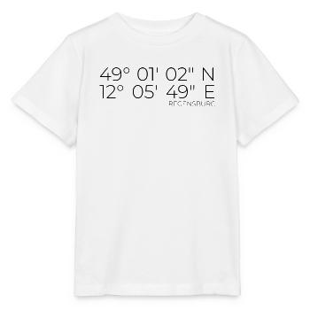 Koordinaten Regensburg - Stanley/Stella Kinder T-Shirt MINI CREATOR  - Weiß - Vorne - Maike (125cm)