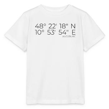 Koordinaten Augsburg - Stanley/Stella Kinder T-Shirt MINI CREATOR  - Weiß - Vorne - Maike (125cm)