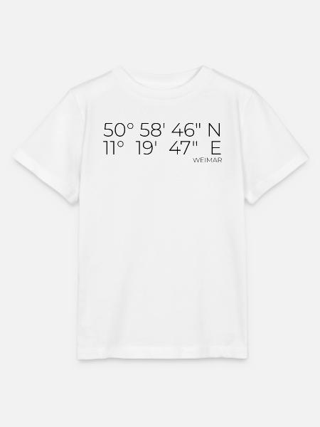 Koordinaten Weimar - Stanley/Stella Kinder T-Shirt MINI CREATOR - Weiß
