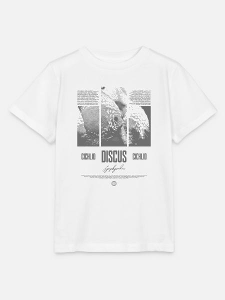Diskusfisch Buntbarsch Aquarium Fischhalter - Stanley/Stella Kinder T-Shirt MINI CREATOR  - Weiß