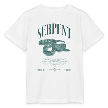 Gardien de reptiles python réticulé Streetwear - T-shirt bio MINI CREATOR Stanley/Stella Enfant - blanc - Devant - Maike (125cm)