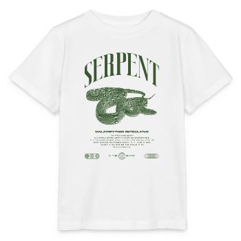 Gardien de reptiles python réticulé Streetwear - T-shirt bio MINI CREATOR Stanley/Stella Enfant - blanc - Devant - Maike (125cm)