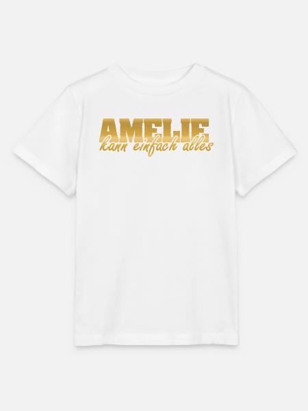 Amelie als Spruch - Stanley/Stella Kinder T-Shirt MINI CREATOR - Weiß