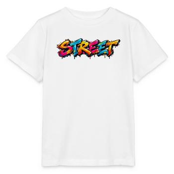 STREET Graffiti Tag: Old School Street Art Feuer! - Stanley/Stella Kinder T-Shirt MINI CREATOR  - Weiß - Vorne - Maike (125cm)
