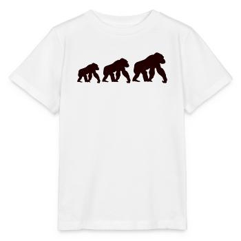 Affen Trio Silhouette - Stanley/Stella Kinder T-Shirt MINI CREATOR  - Weiß - Vorne - Maike (125cm)