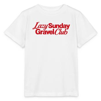 Lazy Sunday Gravel Club Logo - Stanley/Stella Kinder T-Shirt MINI CREATOR  - Weiß - Vorne - Maike (125cm)
