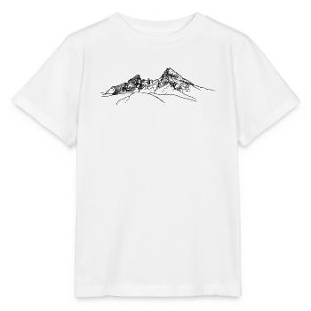 watzmann, Berchtesgaden, Alpes bavaroises, montagne - T-shirt bio MINI CREATOR Stanley/Stella Enfant - blanc - Devant - Maike (125cm)