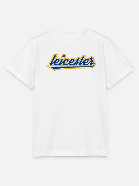 Leicester Script Swoosh auf Kleidung - Stanley/Stella Kinder T-Shirt MINI CREATOR  - Weiß