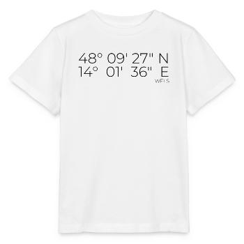 Coordonnées Wels, Autriche - T-shirt bio MINI CREATOR Stanley/Stella Enfant - blanc - Devant - Maike (125cm)
