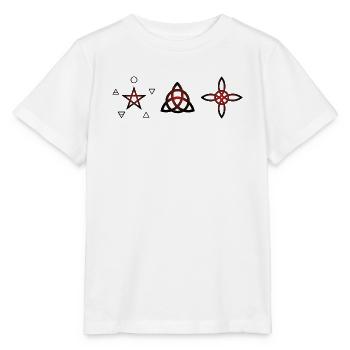 Wicca-Symbole – Mystische Kunst - Stanley/Stella Kinder T-Shirt MINI CREATOR  - Weiß - Vorne - Maike (125cm)
