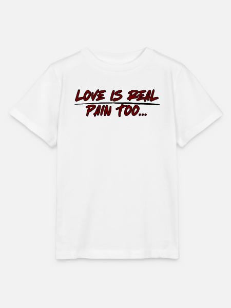 love is real - Stanley/Stella Kinder T-Shirt MINI CREATOR - Weiß