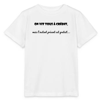 CITATION. MESSAGE. HUMOUR. CITATIONS DRÔLES - T-shirt bio MINI CREATOR Stanley/Stella Enfant - blanc - Devant - Maike (125cm)