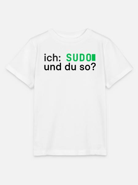 ich: SUDO und du so? Linux Programmierer - dunkel - Stanley/Stella Kinder T-Shirt MINI CREATOR - Weiß