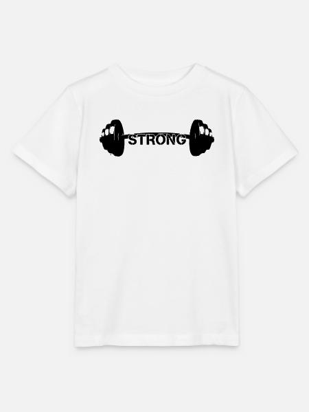 Hantel Strong Gewichte Gym - Stanley/Stella Kinder T-Shirt MINI CREATOR - Weiß