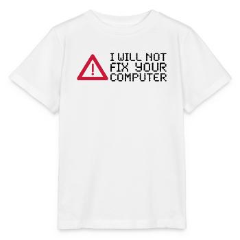 computer - Stanley/Stella Kinder T-Shirt MINI CREATOR  - Weiß - Vorne - Maike (125cm)
