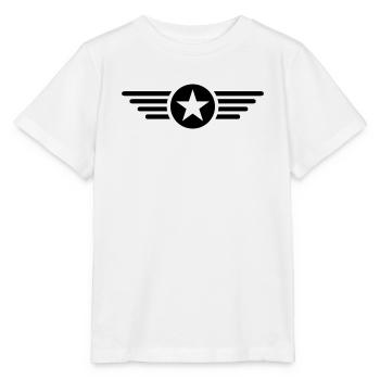 Ich bin ein Stern mit Flügel  - Stanley/Stella Kinder T-Shirt MINI CREATOR  - Weiß - Vorne - Maike (125cm)