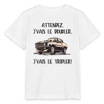 je vais le tripler - T-shirt bio MINI CREATOR Stanley/Stella Enfant - blanc - Devant - Maike (125cm)