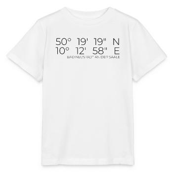 Koordinaten Bad Neustadt an der Saale - Stanley/Stella Kinder T-Shirt MINI CREATOR  - Weiß - Vorne - Maike (125cm)