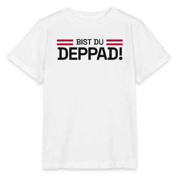 Bist du deppad! - Aufstieg KO-Phase 2026 - Stanley/Stella Kinder T-Shirt MINI CREATOR  - Weiß - Vorne - Maike (125cm)