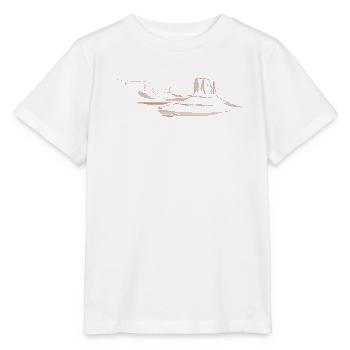Monument Valley | Wüsten Lineart - Stanley/Stella Kinder T-Shirt MINI CREATOR  - Weiß - Vorne - Maike (125cm)