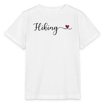 Typographie du cœur de randonnée - T-shirt bio MINI CREATOR Stanley/Stella Enfant - blanc - Devant - Maike (125cm)