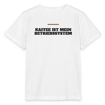 Kaffee ist mein Betriebssystem - Stanley/Stella Kinder T-Shirt MINI CREATOR  - Weiß - Vorne - Maike (125cm)