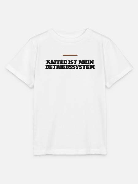 Kaffee ist mein Betriebssystem - Stanley/Stella Kinder T-Shirt MINI CREATOR - Weiß