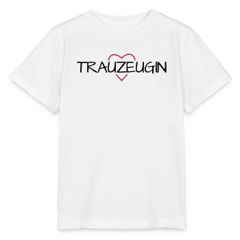 Trauzeugin Herz Junggesellinnenabschied - Stanley/Stella Kinder T-Shirt MINI CREATOR  - Weiß - Vorne - Maike (125cm)