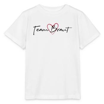 Team Bride Heart Hen Party - Stanley/Stella MINI CREATOR Kids’ T-Shirt - white - Front - Maike (125cm)