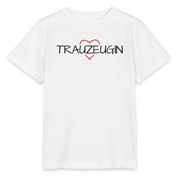 Trauzeugin Herz Junggesellinenabschied - Stanley/Stella Kinder T-Shirt MINI CREATOR  - Weiß - Vorne - Maike (125cm)
