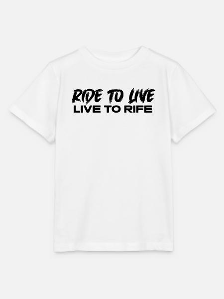 ride to live - Stanley/Stella Kinder T-Shirt MINI CREATOR - Weiß
