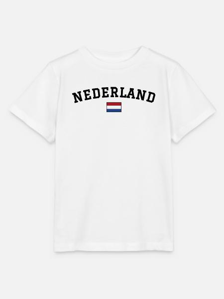 Nierderlande Flagge Design Schwarz - Stanley/Stella Kinder T-Shirt MINI CREATOR  - Weiß