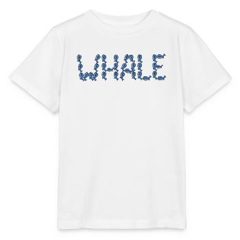 Whale typography - Stanley/Stella MINI CREATOR Kids’ T-Shirt - white - Front - Maike (125cm)