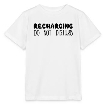 Recharging Do Not Disturb, Black - Stanley/Stella MINI CREATOR Kids’ T-Shirt - white - Front - Maike (125cm)